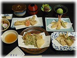 天ぷらコース一例